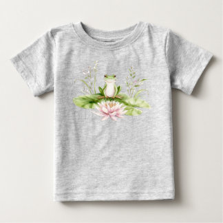 Grüner Frosch Baby T-shirt
