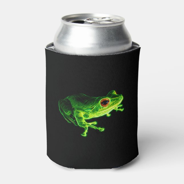 Grüner Frosch Dosenkühler (Kanne Vorderseite)