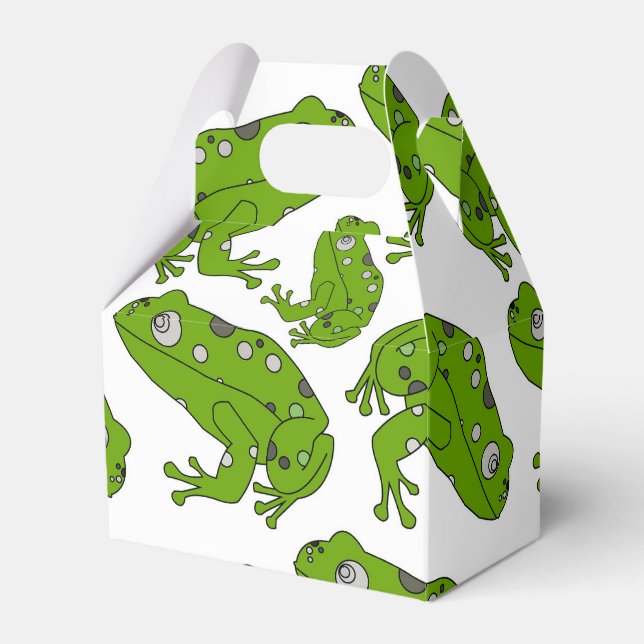 Grüner Frosch Geschenkschachtel (Vorderseite)