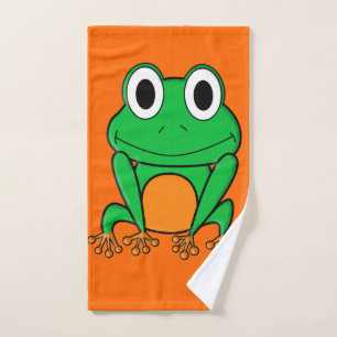 Grüner Frosch Handtuch