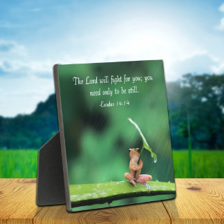 Grüner Frosch Inspirierend Fotoplatte