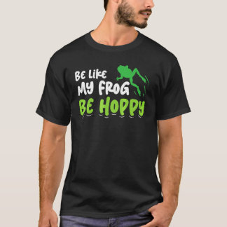 Grüner Frosch Jagd und süßer Froschfänger T-Shirt