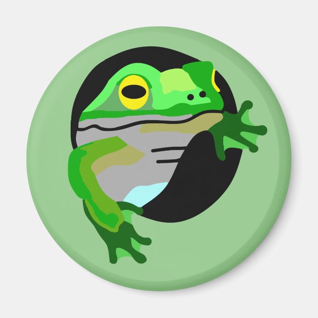 Grüner Frosch Magnet (Vorne)