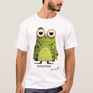 Grüner Frosch mit Brille EVOLUTION - By Design T-Shirt