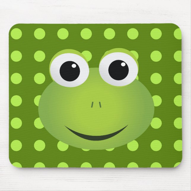 Grüner Frosch Mousepad (Vorne)