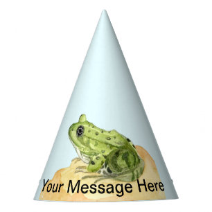 Grüner Frosch Partyhütchen