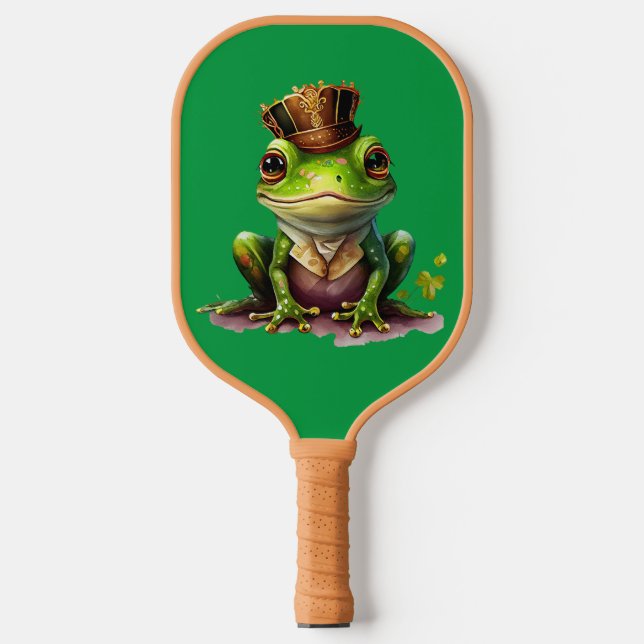 Grüner Frosch Pickleball Schläger (Vorderseite)