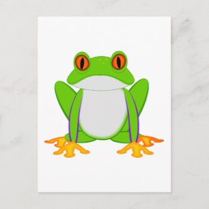 Grüner Frosch Postkarte