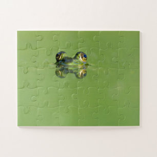 Grüner Frosch Puzzle