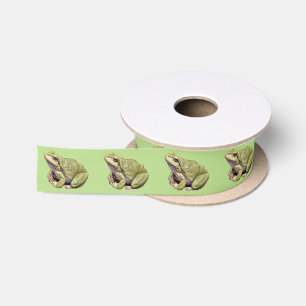 Grüner Frosch Satinband