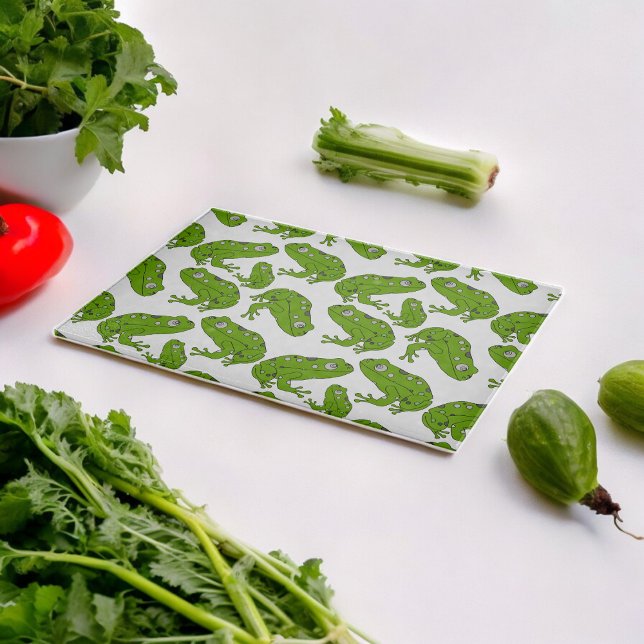 Grüner Frosch Schneidebrett (Chopping Board)