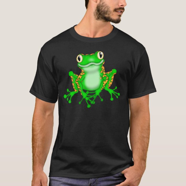 Grüner Frosch T-Shirt (Vorderseite)