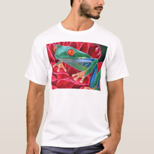 Grüner Frosch-Tierkunst-Malerei - multi T-Shirt
