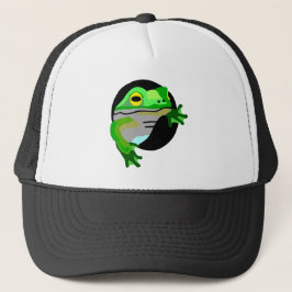 Grüner Frosch Truckerkappe