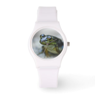 Grüner Frosch-Uhr Armbanduhr