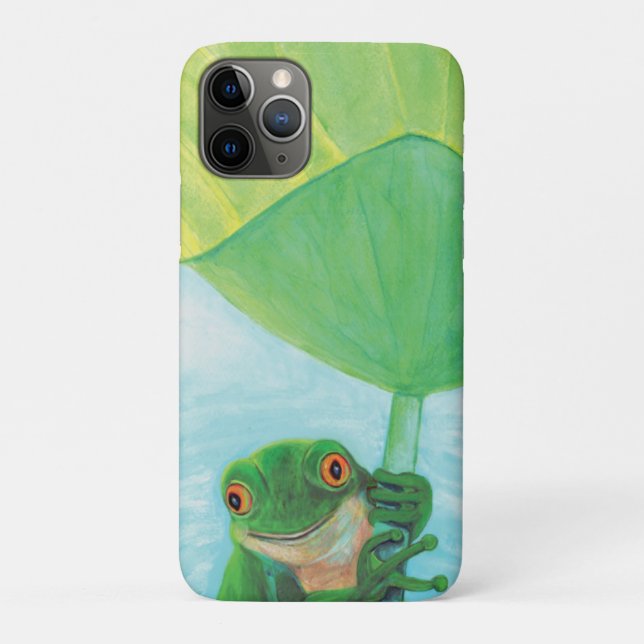 Grüner Frosch unter Lily Pad Case-Mate iPhone Hülle (Rückseite)