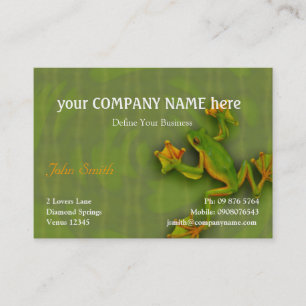 Grüner Frosch-Visitenkarte Visitenkarte