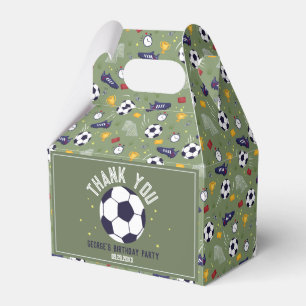 Grüner Fußball-Geburtstags-Sport für Jungen Geschenkschachtel