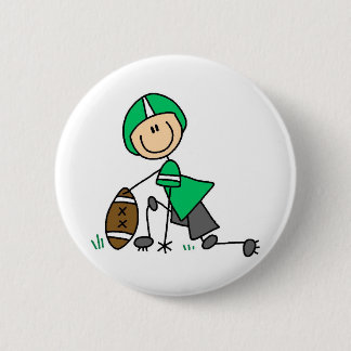 Grüner Fußball-Spieler-Knopf Button