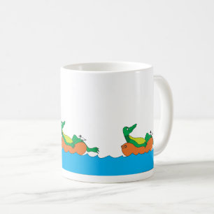 Grüner Gator Innertube Kreuzfahrt Tasse