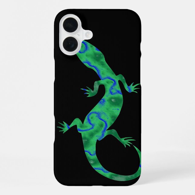 Grüner Gecko iPhone Hülle (Rückseite)