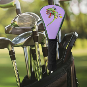 Grüner Gecko Stammes-Lavendel Rot Golf Headcover