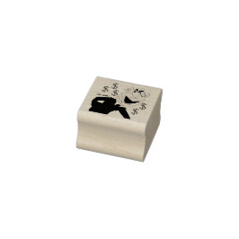 Grüner Geschäftsmanager-Puppe Gummistempel