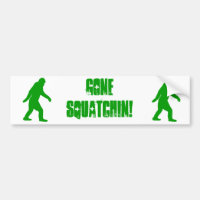 Grüner gezogener Squatchin-Slogan