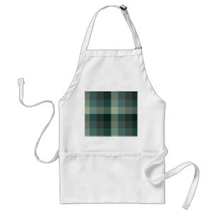 Grüner Gingham-Karo-Karo-Design Schürze
