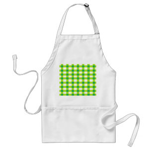 Grüner Gingham Schürze