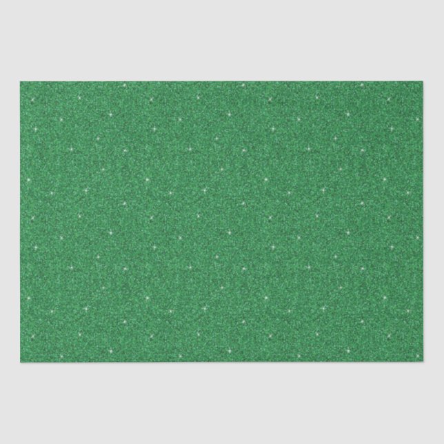 Grüner Glitter Seidenpapier (Vorderseite)