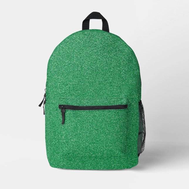 Grüner Glitzer, Sparkle, Hintergrund des Glitzer Bedruckter Rucksack (Vorderseite)