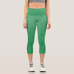 Grüner Glitzer, Sparkle, Hintergrund des Glitzer Capri Leggings