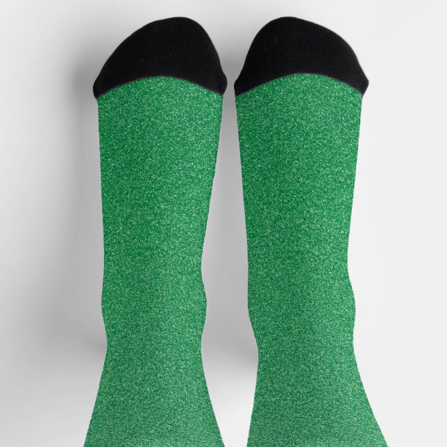Grüner Glitzer, Sparkle, Hintergrund des Glitzer Socken (Oben)