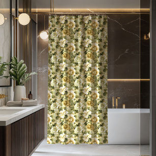 Grüner Gold Badezimmer Vorhang Elegant Pastell Chi