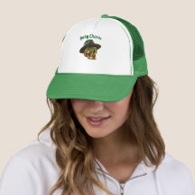 Grüner Gold-Schädel-Fedora-Hut St.Patricks-Tag Tru