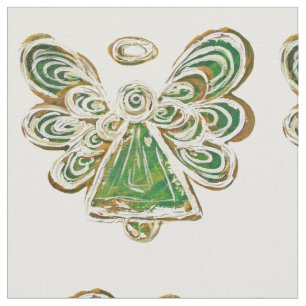 Grüner Goldener Schutzengel Kunststoffmaterial Stoff
