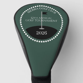 Grüner Golfturnier Club Name Golf Headcover