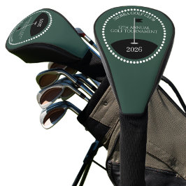 Grüner Golfturnier Club Name Golf Headcover
