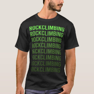 Grüner Gradient Rock Klettersteig Klettersteig T-Shirt