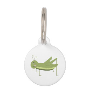 Grüner Grasshopper Haustiermarke