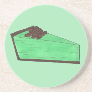 Grüner Grasshopper Minzkuchen Feinschmecker Backen Sandstein Untersetzer