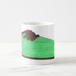 Grüner Grasshopper Pie Slice St. Patrick's Day Foo Tasse