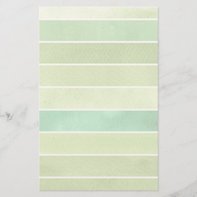 Grüner, großartiger Aquarellhintergrund Briefpapier (Vorderseite)