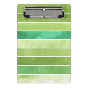 grüner großer Aquarellhintergrund - Aquarell Mini Klemmbrett