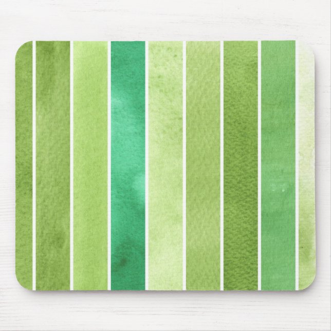 grüner großer Aquarellhintergrund - Aquarell Mousepad (Vorne)