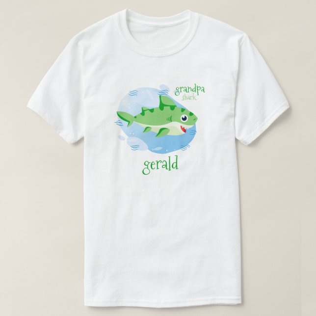 Grüner Großhaie T-Shirt (Design vorne)