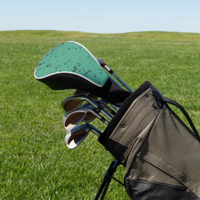 Grüner Grunge-Stil Golf Headcover (In SItu)
