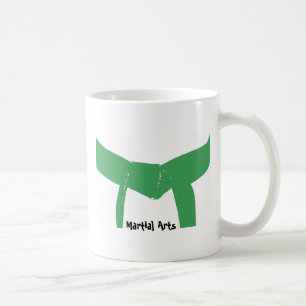Grüner Gürtel für Kampfkunst Kaffeetasse