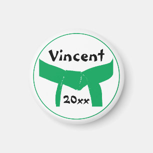 Grüner Gürtel für Kampfkunst Magnet